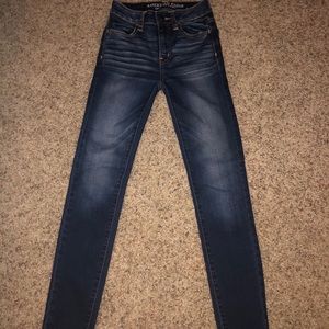 High rise skinny jeans